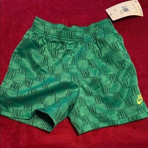 Nike Kids Checkered Green Shorts